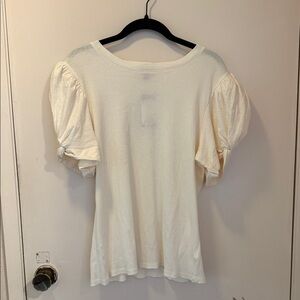 Vince Camuto Cream Puff Sleeve Blouse